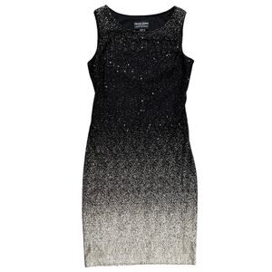 Frank Lyman Sparkle Ombre Bodycon Midi Dress